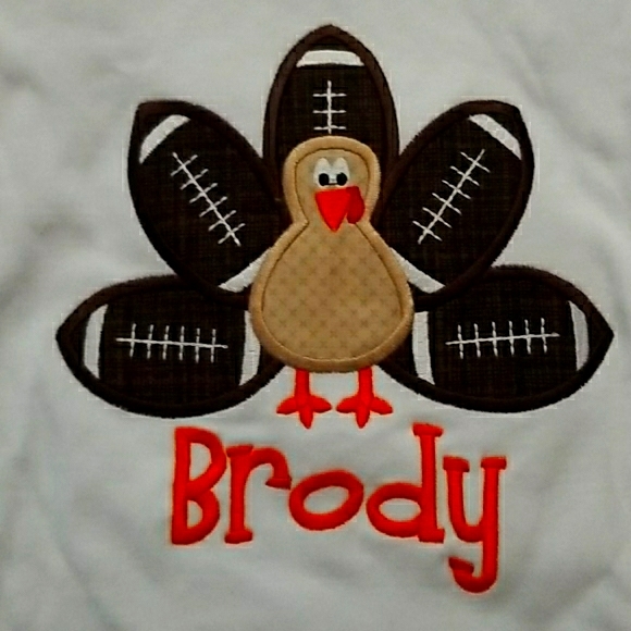NEW! FOOTBALL TURKEY TEE - Picture 2 of 4